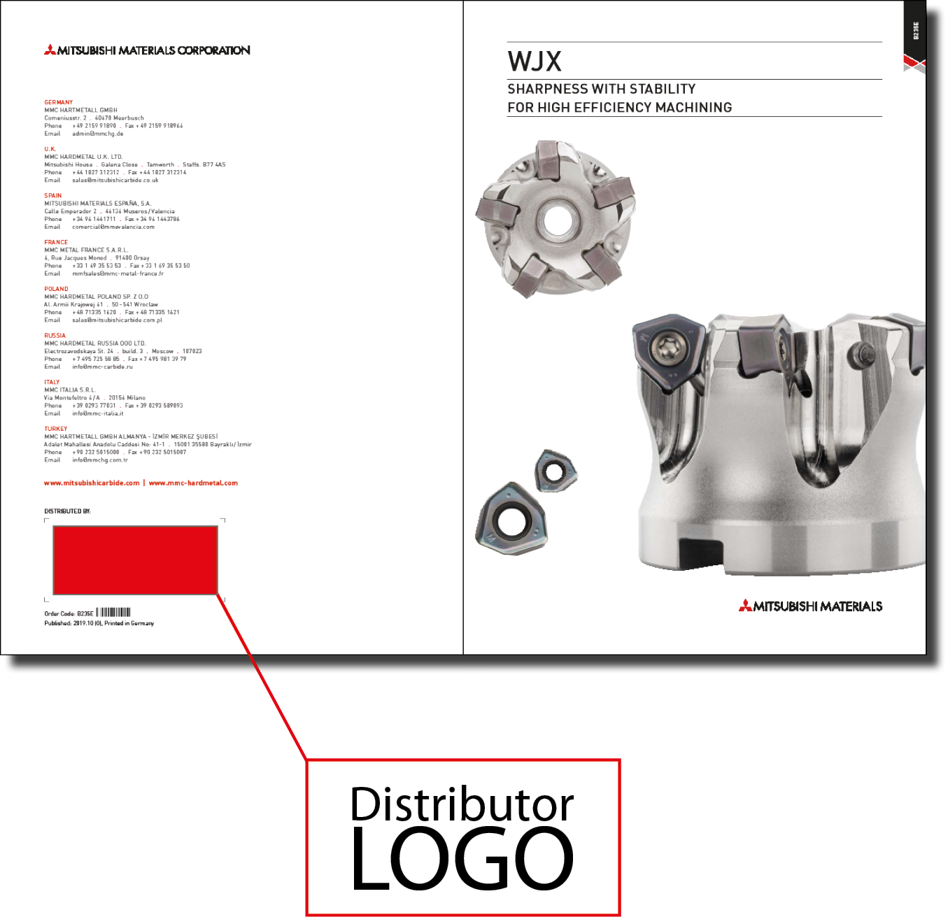 Bruchures and catalogues backcover